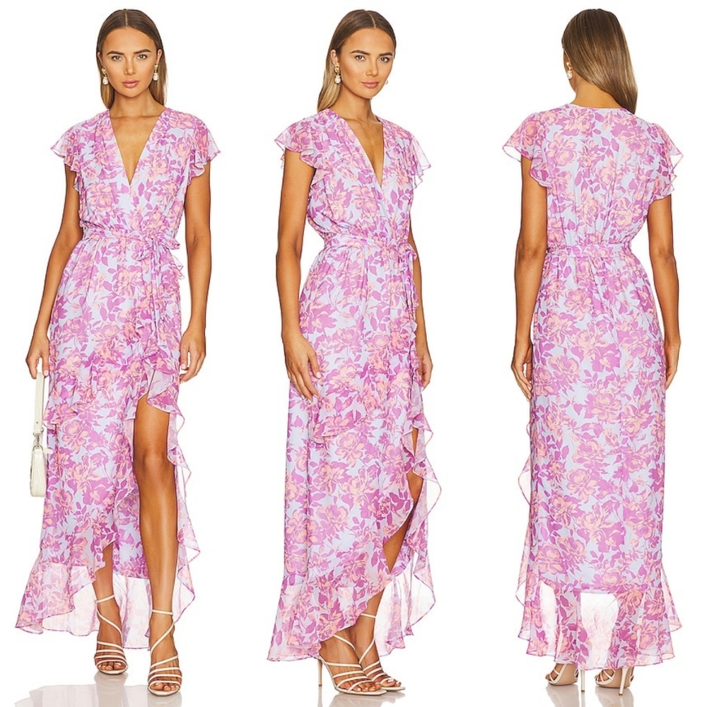 Amanda Uprichard Pink Floral Maxi Dress REVOLVE